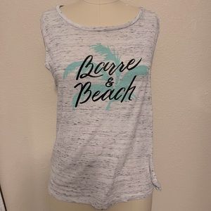 “barre and beach” simply workout tank top
